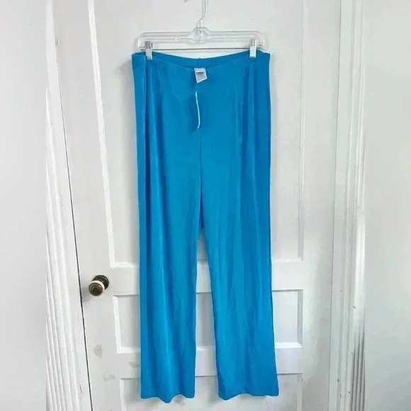 Chico's TRAVELERS NO TUMMY PANT Size 2 Agate Turquoise New with tag - Picture 1 of 5